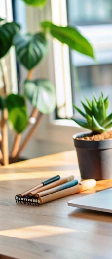 Pracovný stôl Lenky Paluchovej.